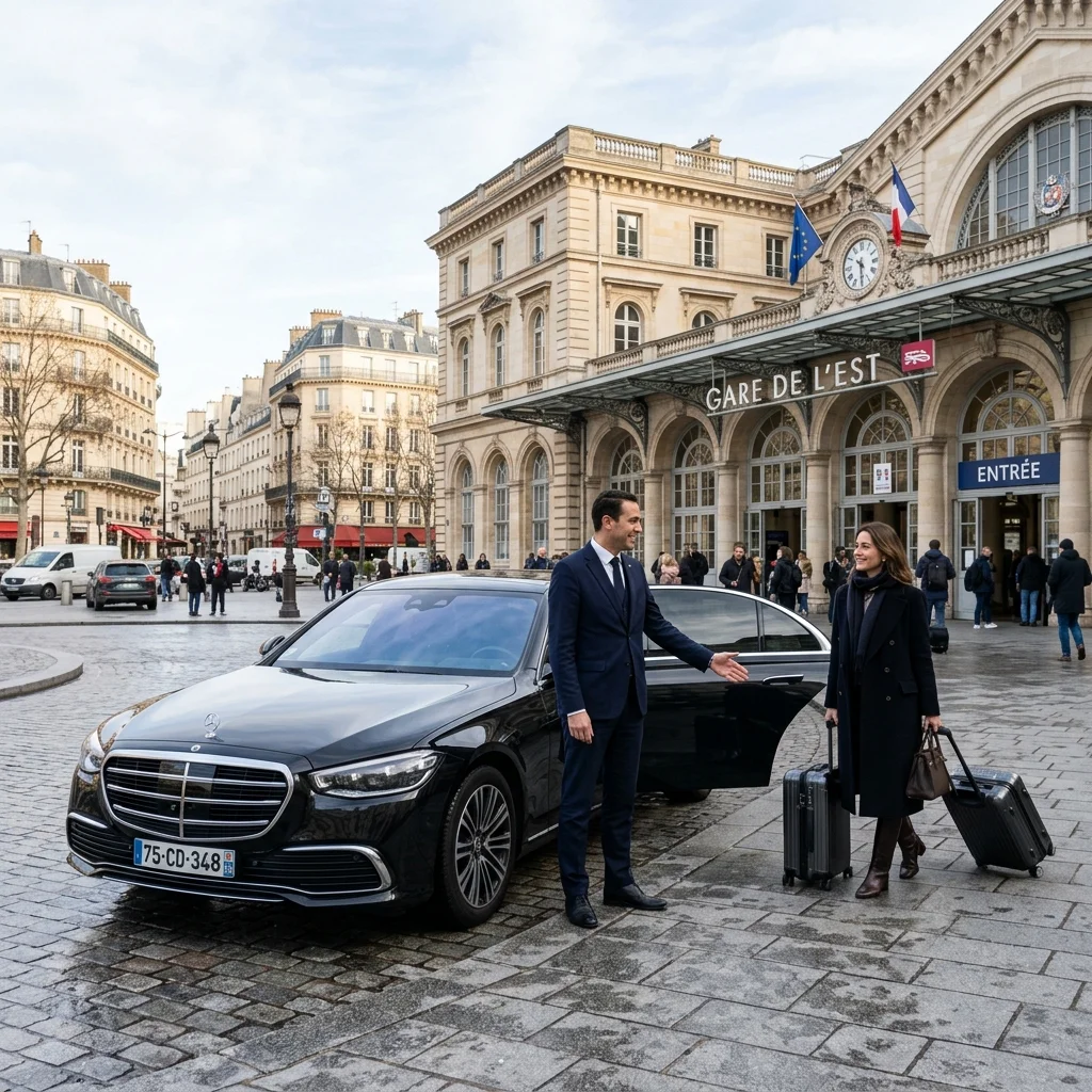 Luxury transfer and chauffeur at Gare de l’Est